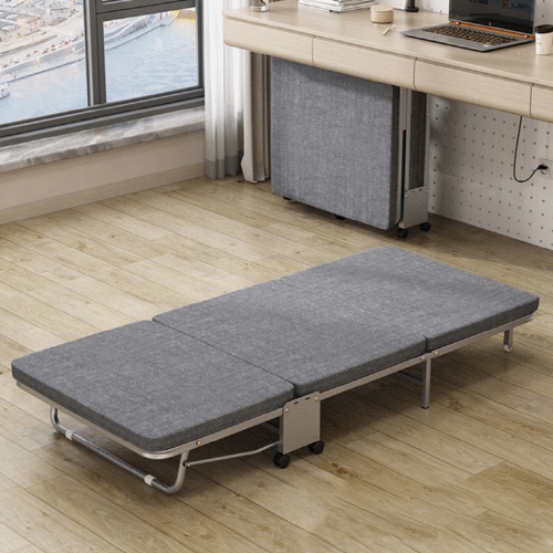 공간활용 접이식 침대(80cm)(그레이)